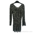 V-neck Vintage Dress For Women